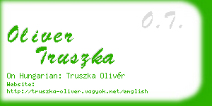 oliver truszka business card